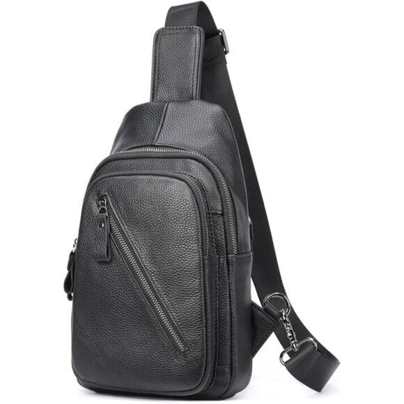 Genuine Leather Sling Bag for Men